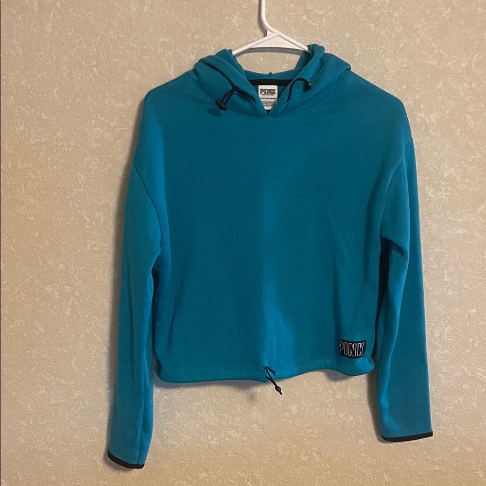 PINK Victoria's Secret Teal Hoodie Sweater